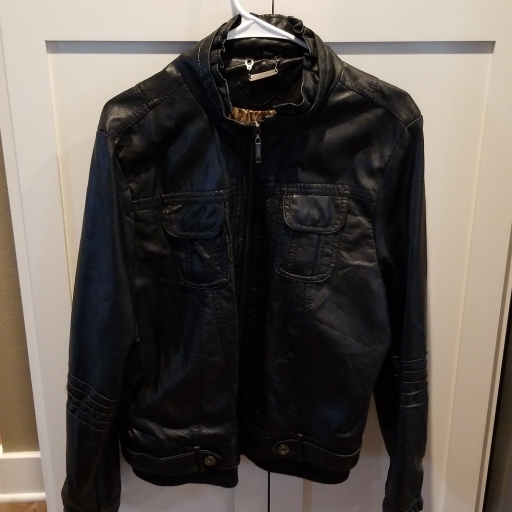 Jou Jou faux leather coat